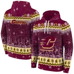 central michigan chippewas christmas trees maroon hoodie best selling