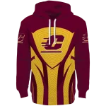 central michigan chippewas concentric lines maroon black hoodie best selling