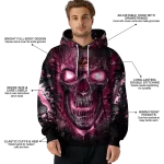 central michigan chippewas demonic skull maroon black hoodie best selling