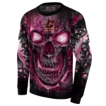 central michigan chippewas demonic skull maroon black hoodie best selling