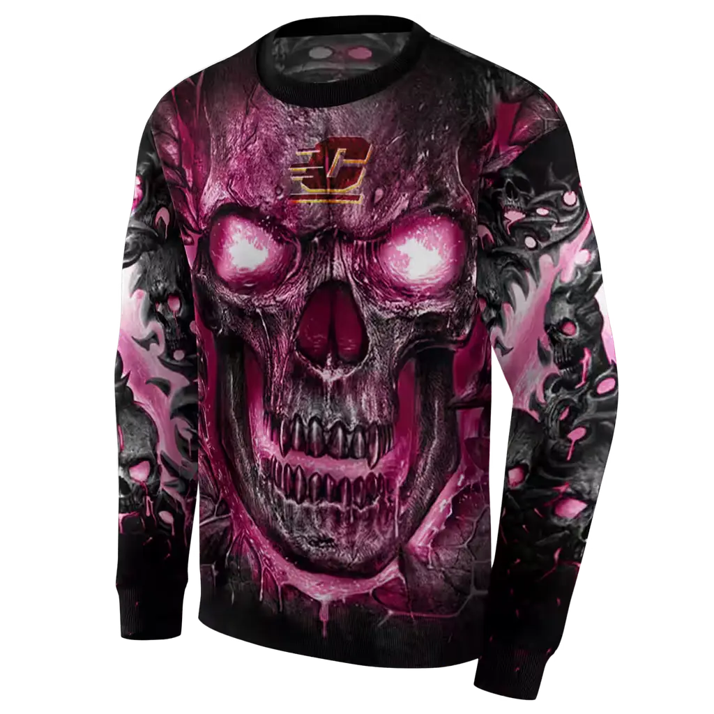 central michigan chippewas demonic skull maroon black hoodie new arrival central michigan chippewas demonic skull maroon black hoodie new arrival