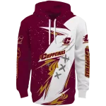 central michigan chippewas dynamic slash maroon white hoodie best selling