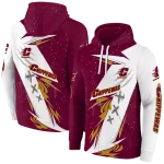 central michigan chippewas dynamic slash maroon white hoodie best selling