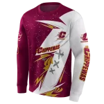 central michigan chippewas dynamic slash maroon white hoodie best selling