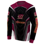 central michigan chippewas futuristic pattern maroon black hoodie best selling