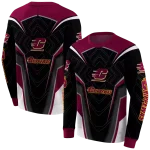 central michigan chippewas futuristic pattern maroon black hoodie best selling