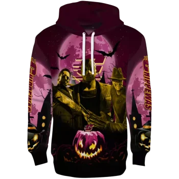 central michigan chippewas halloween vibes maroon black hoodie best selling