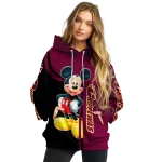 central michigan chippewas mickey mouse maroon black hoodie best selling