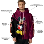 central michigan chippewas mickey mouse maroon black hoodie best selling