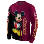 central michigan chippewas mickey mouse maroon black hoodie best selling