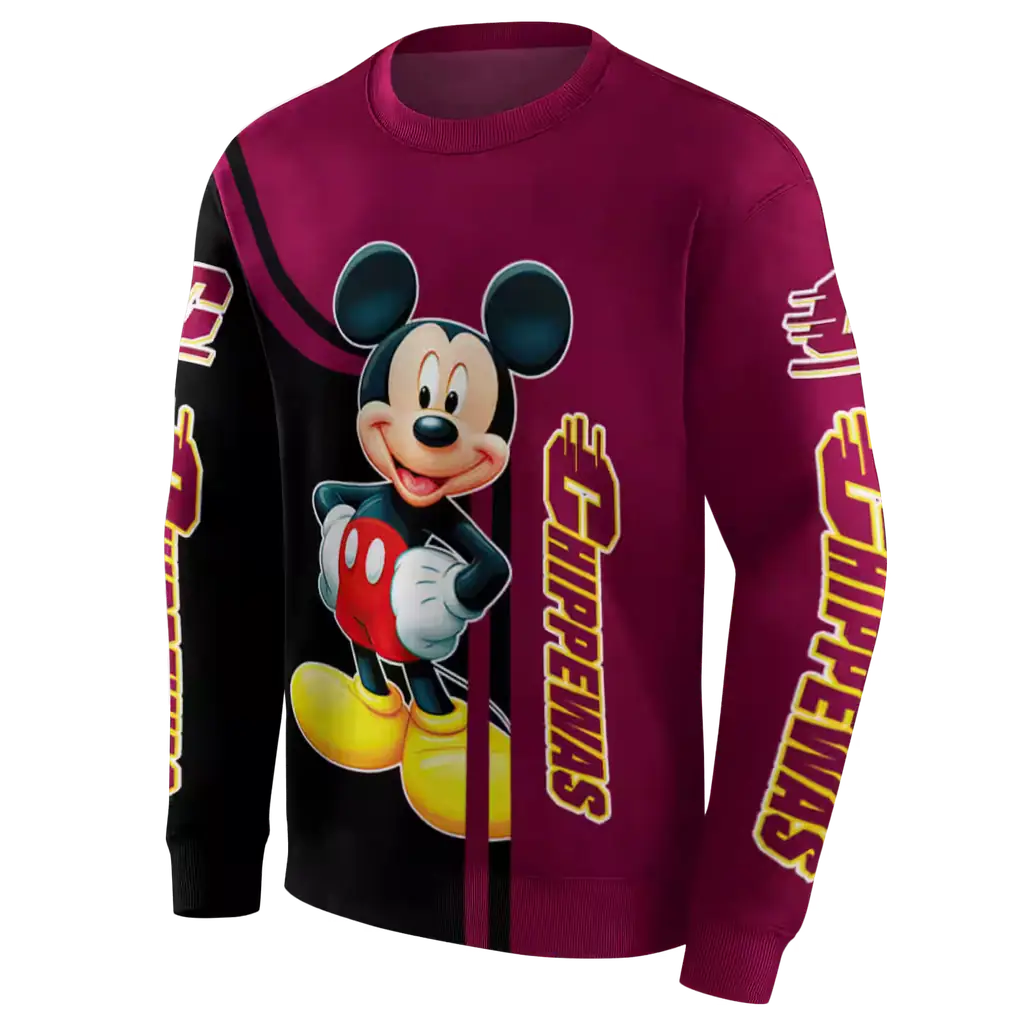 central michigan chippewas mickey mouse maroon black hoodie new arrival central michigan chippewas mickey mouse maroon black hoodie new arrival