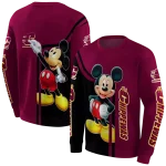 central michigan chippewas mickey mouse maroon black hoodie best selling