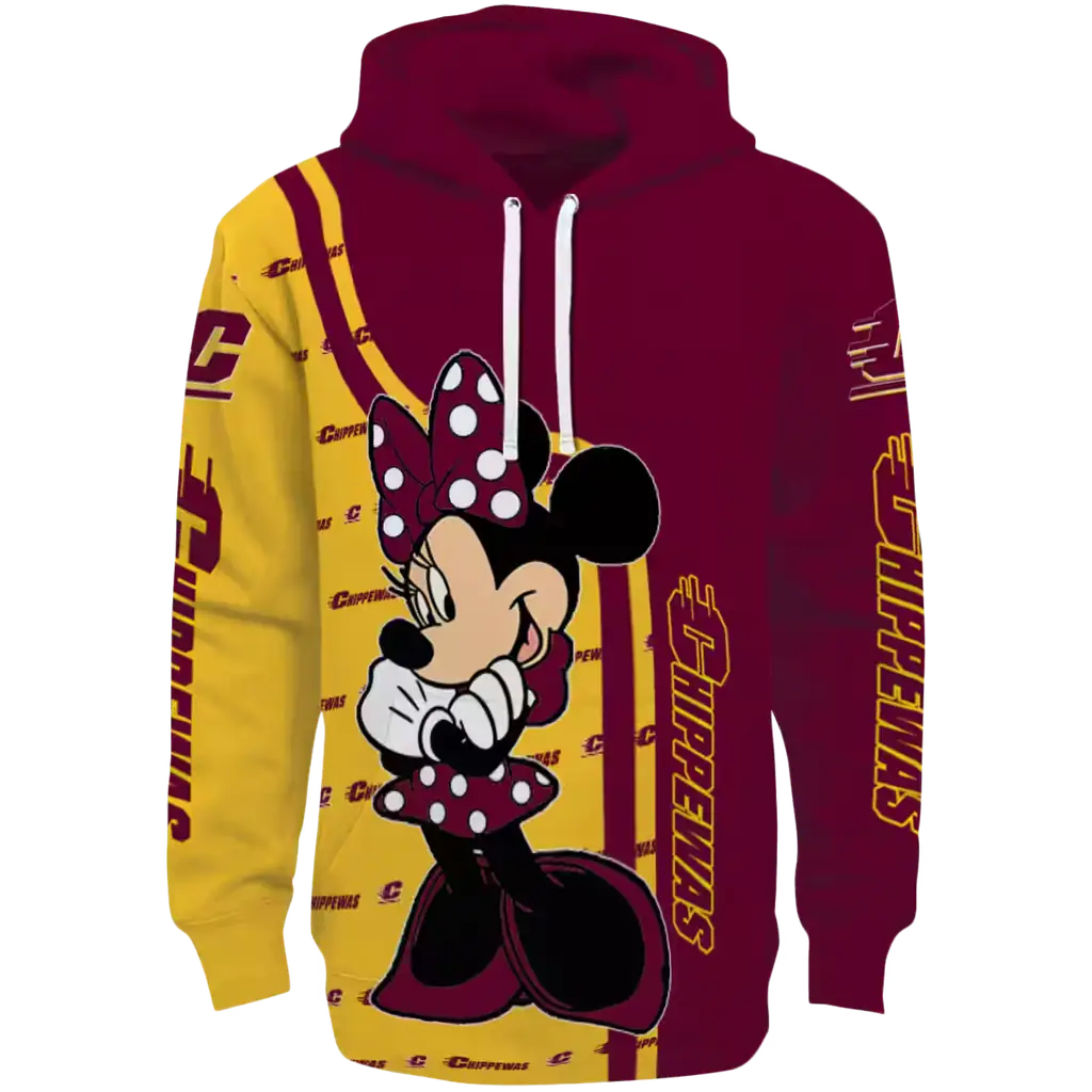central michigan chippewas minnie mouse maroon hoodie best selling central michigan chippewas minnie mouse maroon hoodie best selling