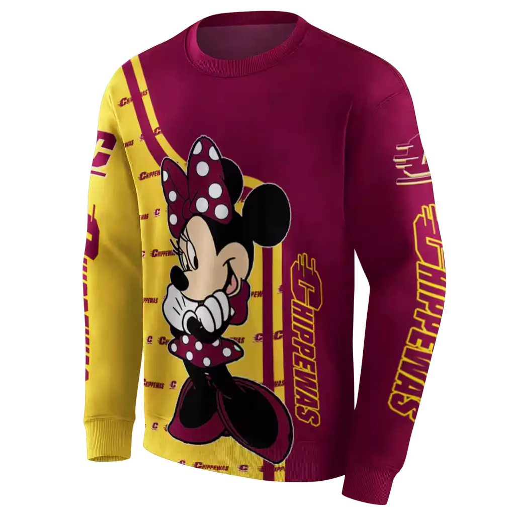 central michigan chippewas minnie mouse maroon hoodie new arrival central michigan chippewas minnie mouse maroon hoodie new arrival