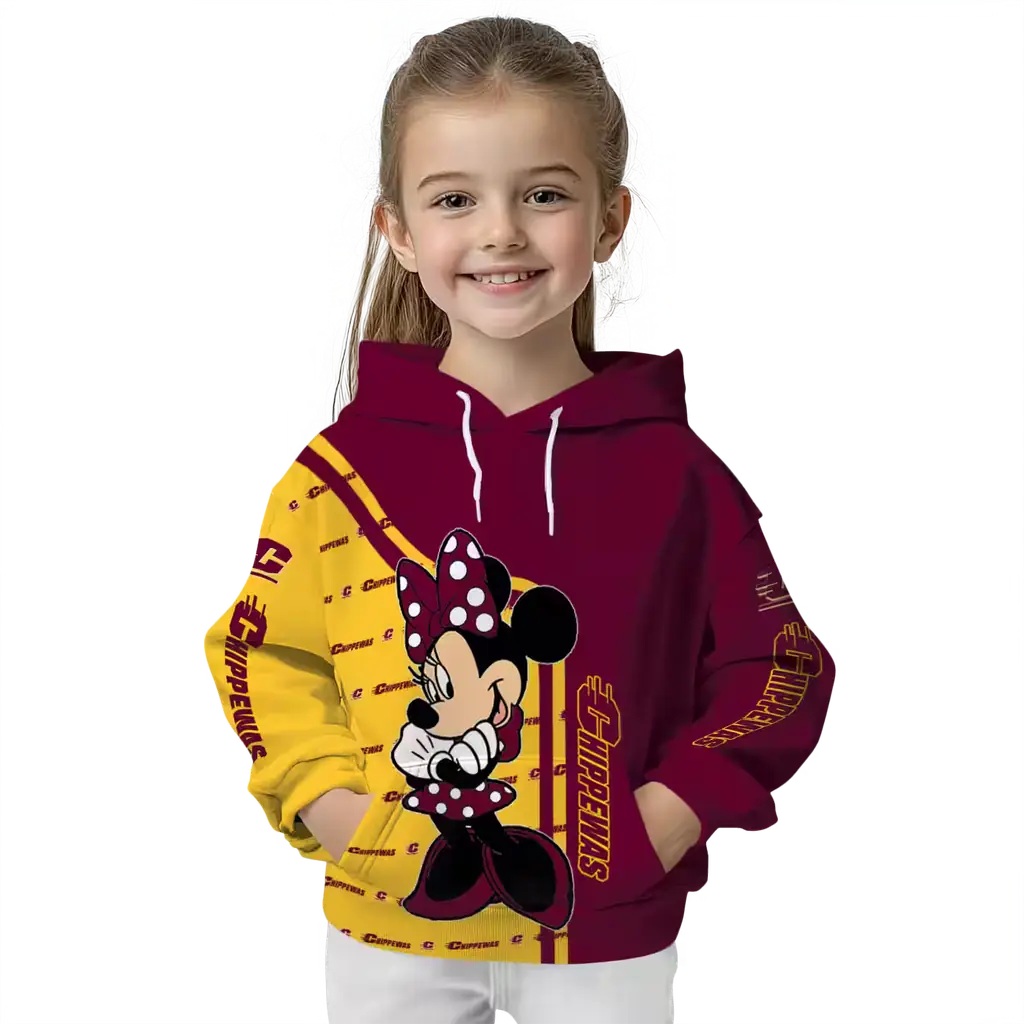 central michigan chippewas minnie mouse maroon hoodie top rated central michigan chippewas minnie mouse maroon hoodie top rated