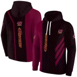 central michigan chippewas monogram pattern maroon hoodie best selling