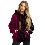 central michigan chippewas monogram pattern maroon hoodie best selling