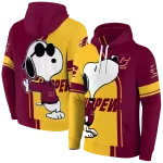 central michigan chippewas playful snoopy maroon hoodie best selling