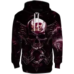 central michigan chippewas skull artwork maroon black hoodie best selling