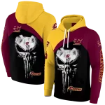 central michigan chippewas skull punisher gold black hoodie best selling