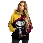 central michigan chippewas skull punisher gold black hoodie best selling