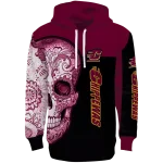 central michigan chippewas sugar skull maroon black hoodie best selling