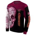 central michigan chippewas sugar skull maroon black hoodie best selling