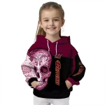 central michigan chippewas sugar skull maroon black hoodie best selling