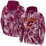 central michigan chippewas tie dye pattern maroon hoodie best selling
