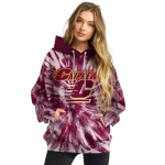 central michigan chippewas tie dye pattern maroon hoodie best selling