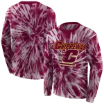 central michigan chippewas tie dye pattern maroon hoodie best selling