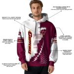 central michigan chippewas triangular pattern maroon white hoodie best selling