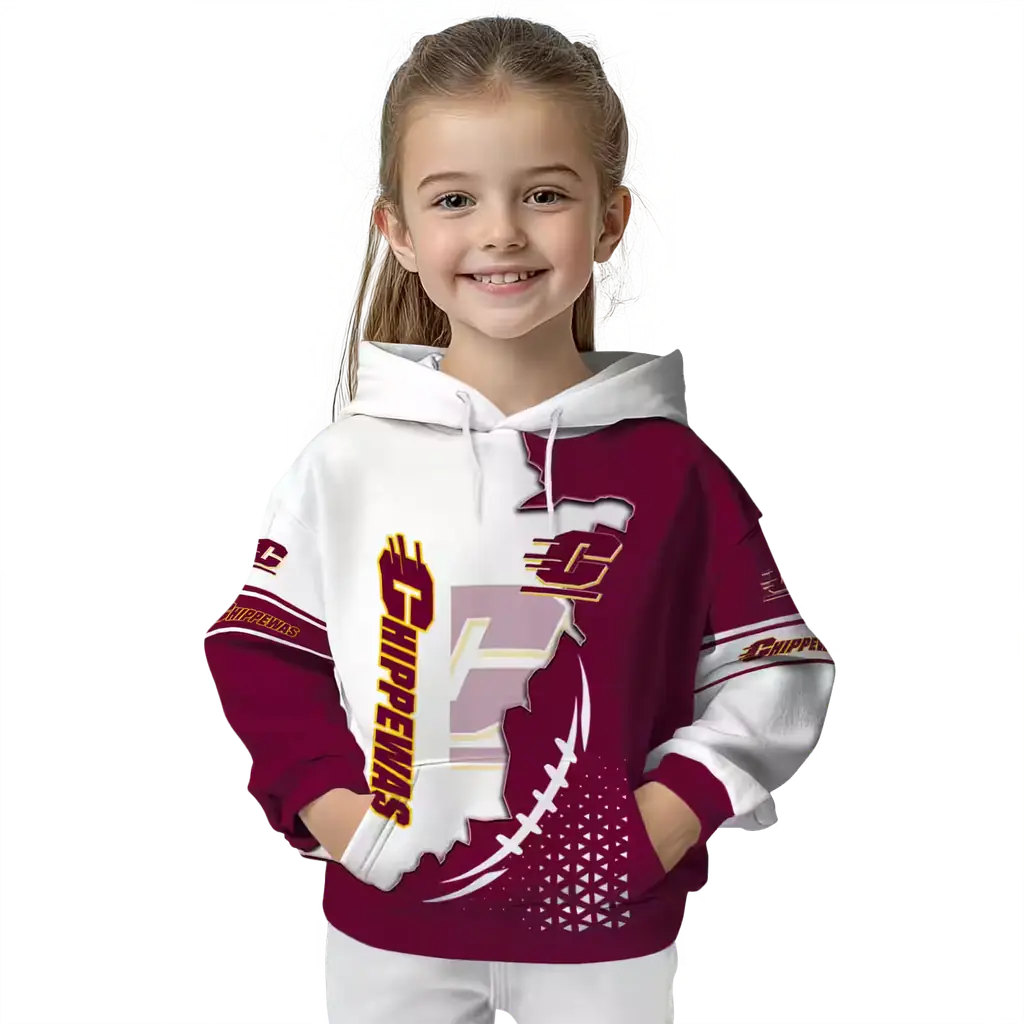 central michigan chippewas triangular pattern maroon white hoodie top rated central michigan chippewas triangular pattern maroon white hoodie top rated