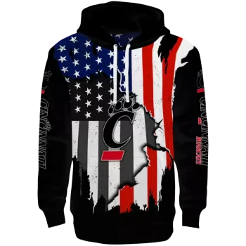 cincinnati bearcats american pride black hoodie best selling