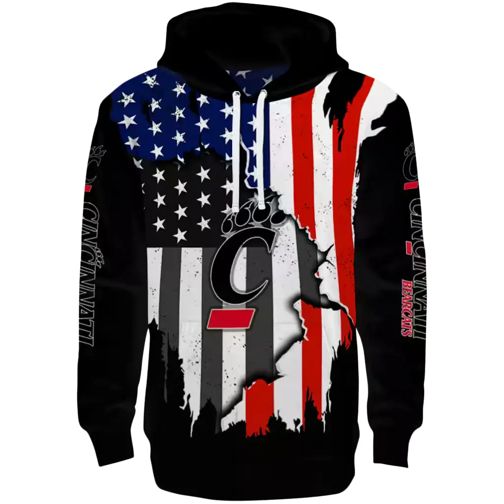 cincinnati bearcats american pride black hoodie best selling cincinnati bearcats american pride black hoodie best selling
