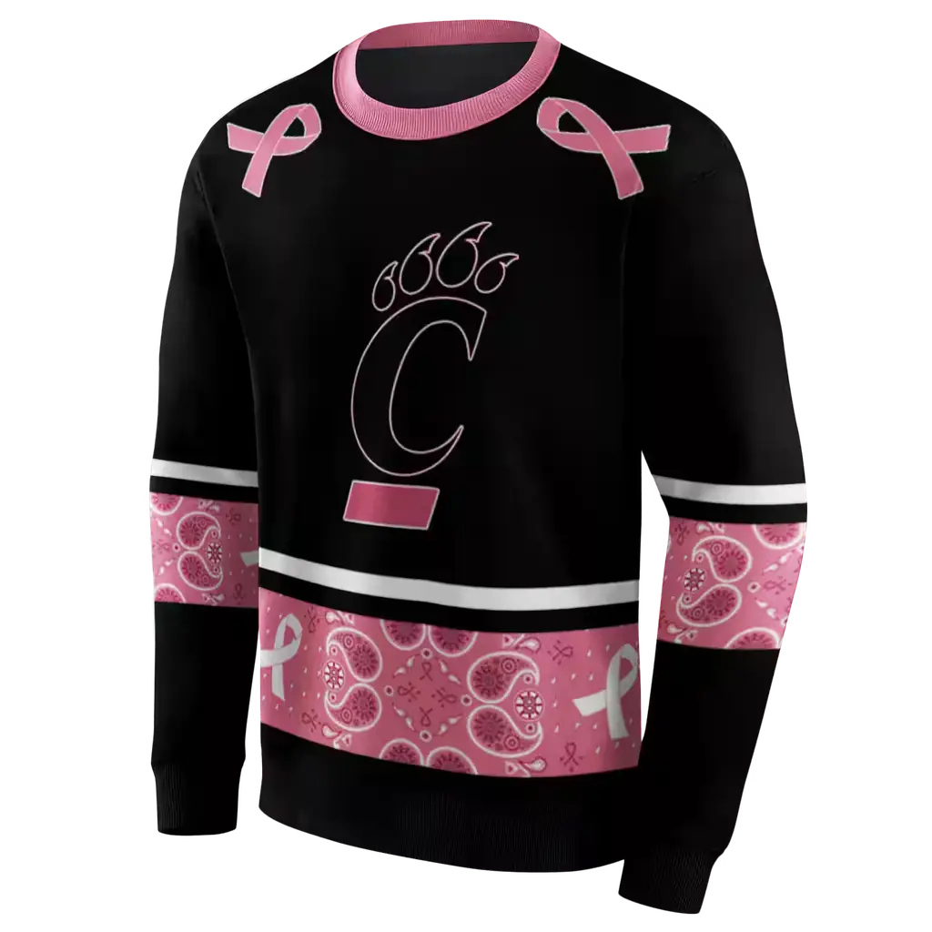 cincinnati bearcats awareness ribbon black pink hoodie new arrival cincinnati bearcats awareness ribbon black pink hoodie new arrival