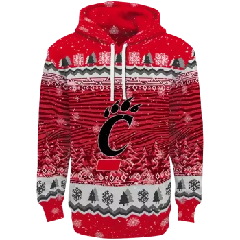 cincinnati bearcats christmas trees red hoodie best selling