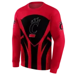 cincinnati bearcats concentric lines red black hoodie best selling