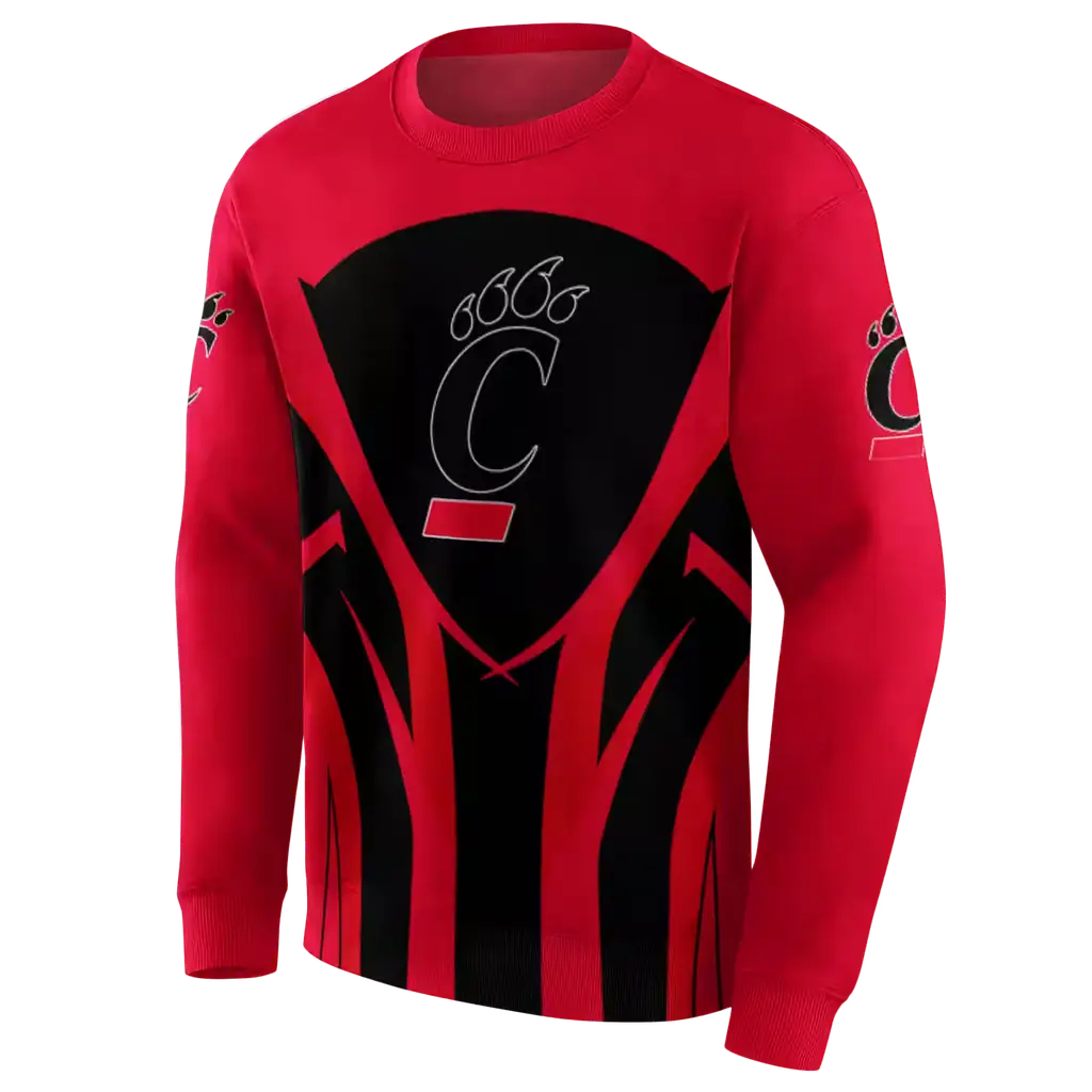 cincinnati bearcats concentric lines red black hoodie new arrival cincinnati bearcats concentric lines red black hoodie new arrival