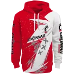 cincinnati bearcats dynamic slash red white hoodie best selling
