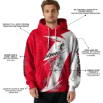 cincinnati bearcats dynamic slash red white hoodie best selling