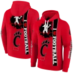 cincinnati bearcats football heartbeat red hoodie best selling