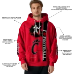cincinnati bearcats football heartbeat red hoodie best selling