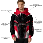 cincinnati bearcats futuristic pattern red black hoodie best selling