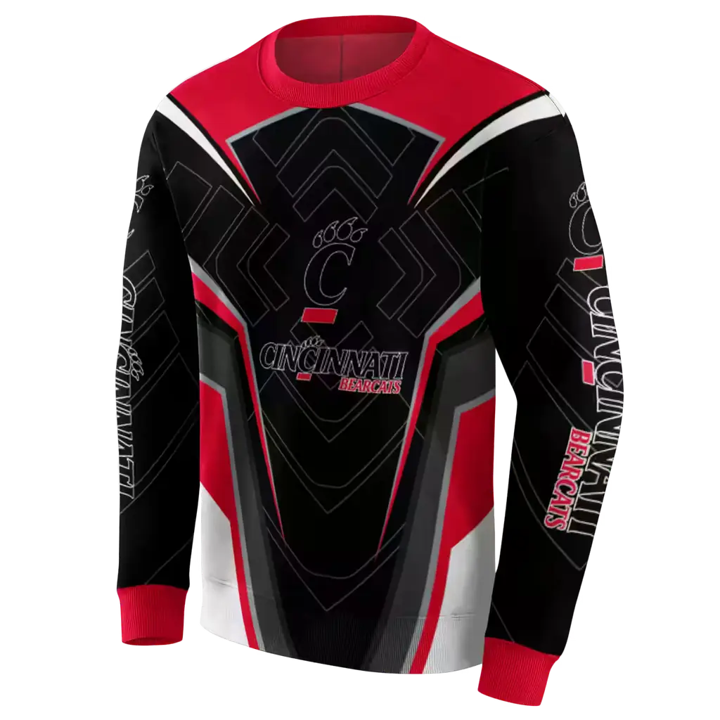 cincinnati bearcats futuristic pattern red black hoodie new arrival cincinnati bearcats futuristic pattern red black hoodie new arrival