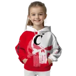 cincinnati bearcats graphic punisher red white hoodie best selling