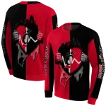 cincinnati bearcats heartbeat graphic red hoodie best selling