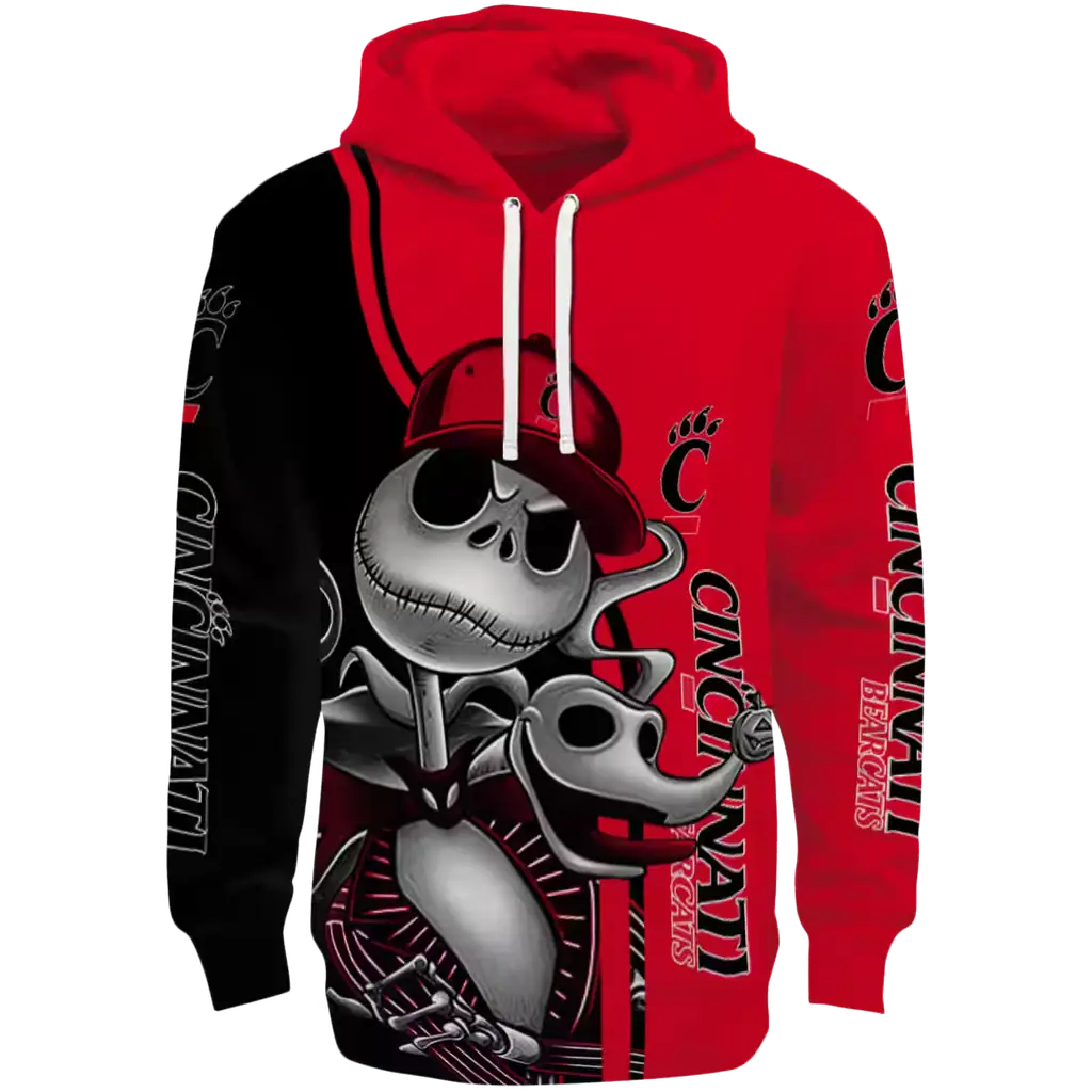 cincinnati bearcats jack skellington red hoodie best selling cincinnati bearcats jack skellington red hoodie best selling