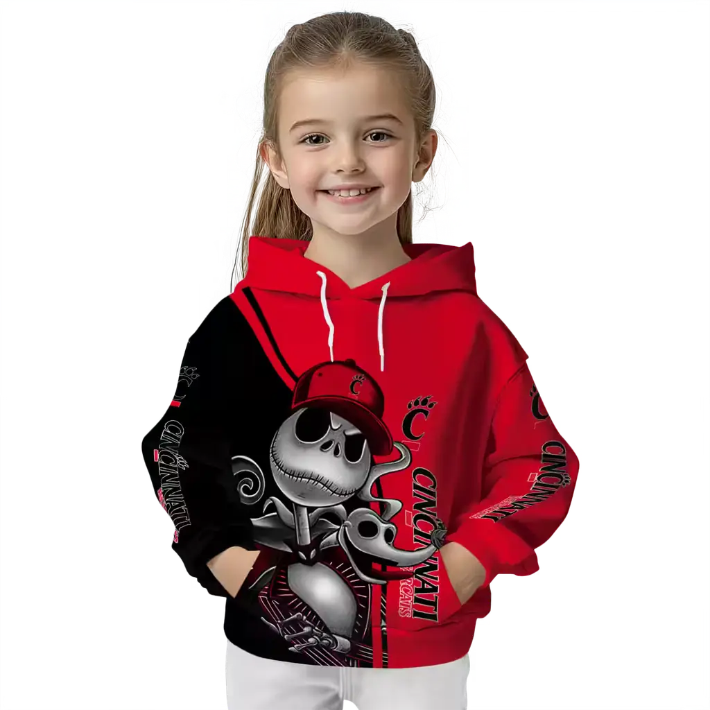 cincinnati bearcats jack skellington red hoodie top rated cincinnati bearcats jack skellington red hoodie top rated