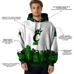 cincinnati bearcats lucky motif white green hoodie best selling